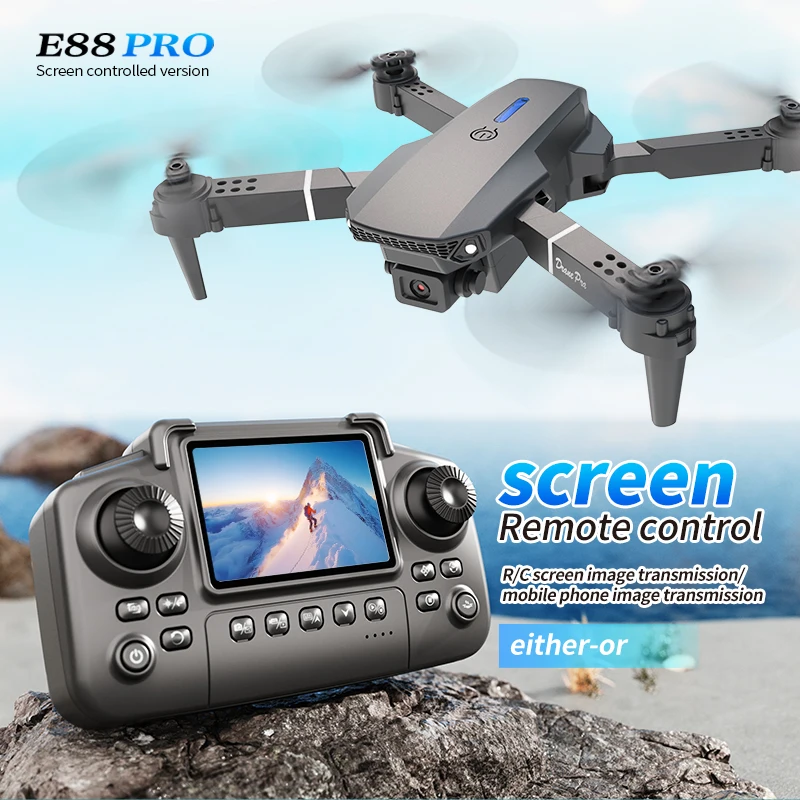 Drone Camera Mount - 전문 E88 프로 드론 스크린 8K