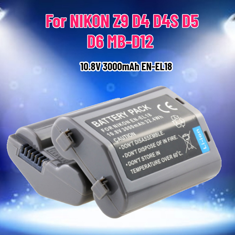 Drone Camera Action - 10.8V 3000mAh EN-EL18 EN-EL18A EN-EL18B 배터리
