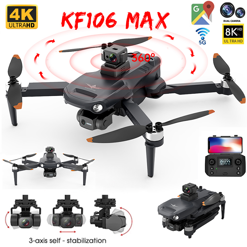2022 새로운 KF106 Max Drone 8K 전문 - Drone Camera Wide Angle 리뷰 및 가격
