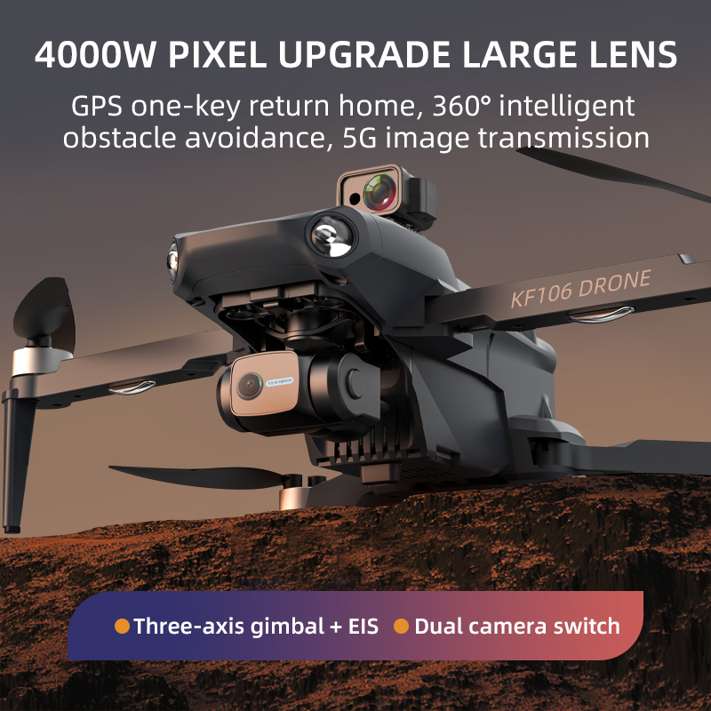 2022 새로운 KF106 Max Drone 8K 전문 - Drone Camera Wide Angle 리뷰 및 가격