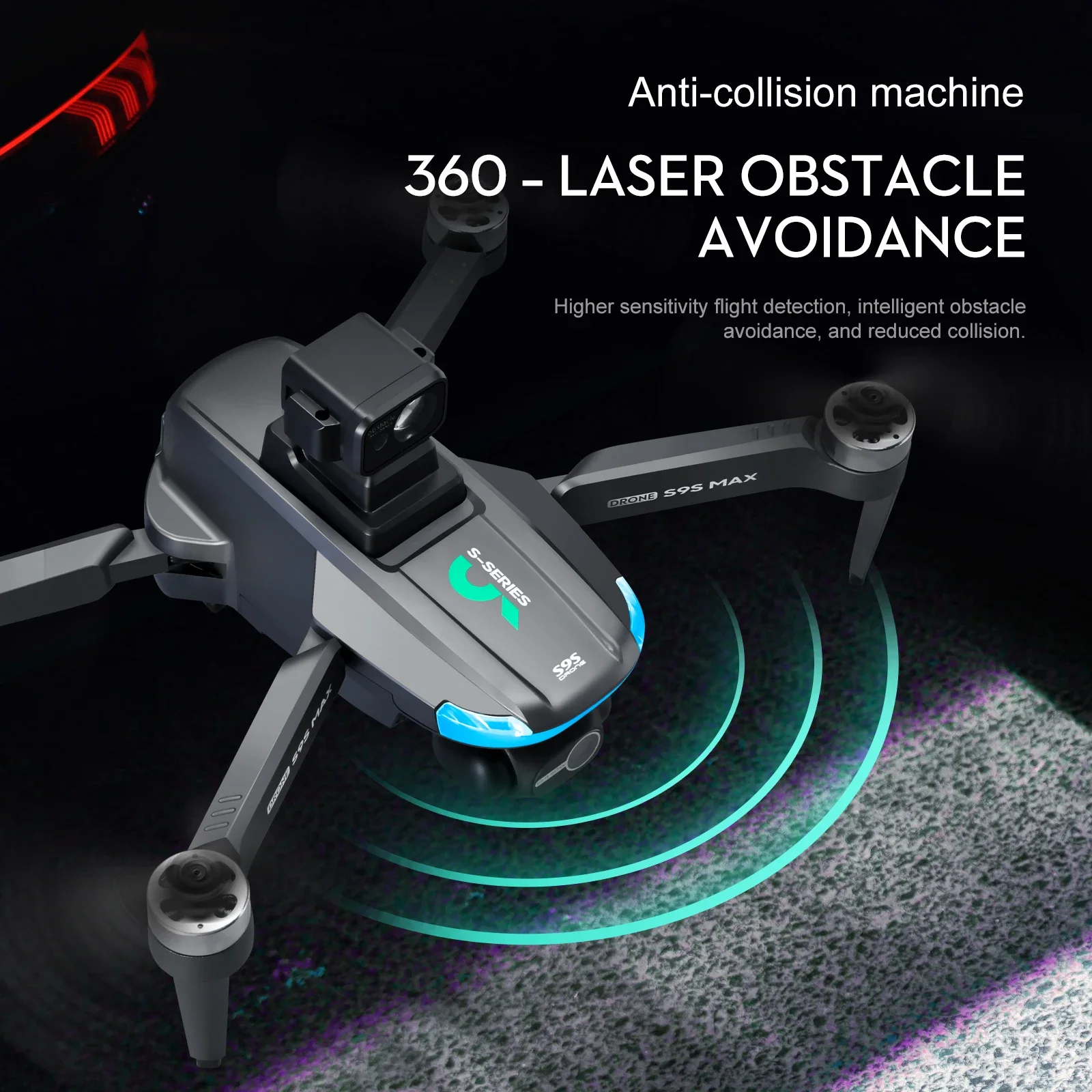 새로운 S9S MAX 미니 드론 4K 2축 PTZ HD - Drone Camera Lens 리뷰 및 가격