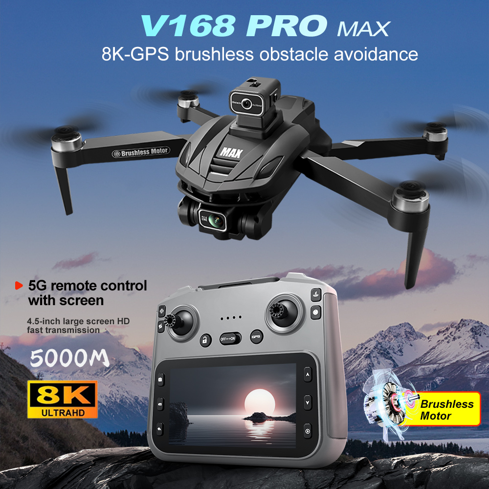 V168 PRO Max GPS 드론 8K 전문가용 HD - Drone Camera Lens 리뷰 및 가격