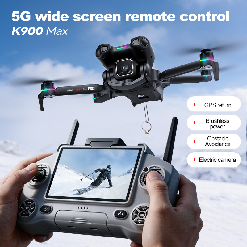 새로운 K900 MAX GPS 드론, 4K 전문가용 H - Drone Camera Night Vision 리뷰 및 가격