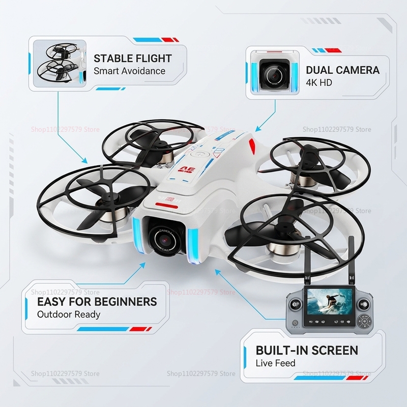 새로운 2세대 AE21 GPS 드론 전문가용 8K 카메 - Drone Camera Night Vision 리뷰 및 가격