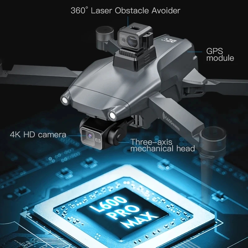 L600 PRO MAX GPS 드론 전문 4K 3축 P - Drone Camera Night Vision 리뷰 및 가격
