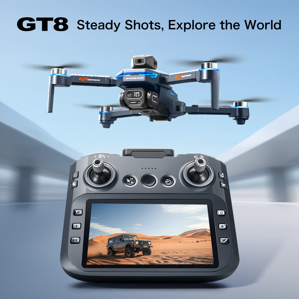 GT8 장애물 회피 항공 드론 – 대형 화면 원격 제어 - Drone Camera Mount 리뷰 및 가격
